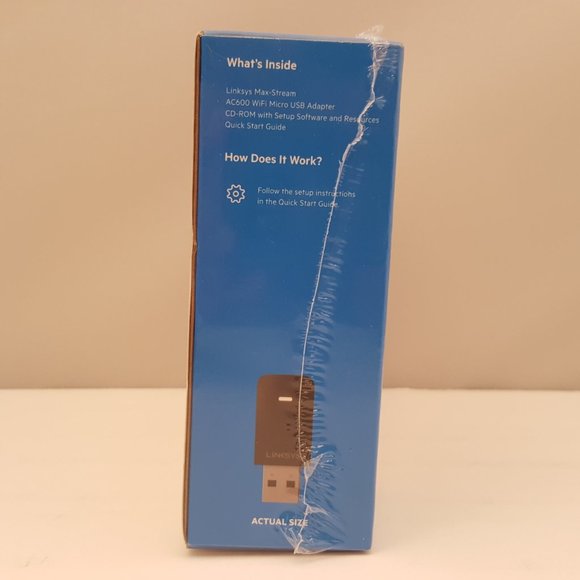 LINKSYS Next-Gen AC Max-Stream Wi-Fi Micro USB Adapter AC600 WUSB6100M🆕 - Picture 4 of 7